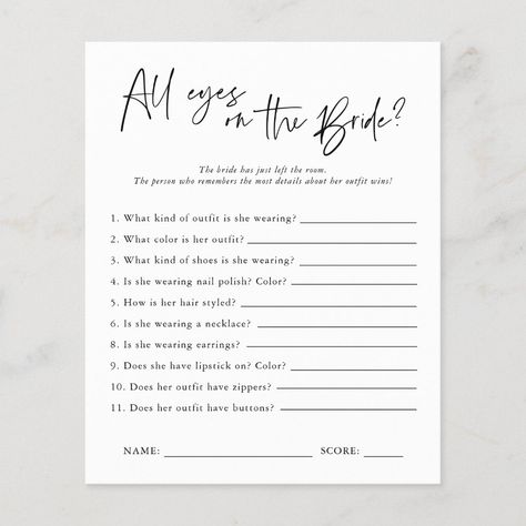 Bridal Shower Games Funny, Bride Game, Disney Bridal Showers, Bridal Shower Inspo, Fun Bridal Shower Games, Mom Dad Baby, Baby Shower Game Cards, Bride Shower, Bachelorette Party Planning