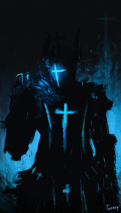 Templar Knight by ACHI twenny Temple Knights, Templar Knight, Crusader Knight, Vaporwave Art, Dark Souls Art, Knight Art, Fantasy Paintings, Fantasy Warrior, Epic Art