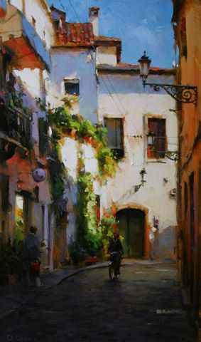 Dmitri Danish Original Oil "Midday in the Old City" - Featured Artist - Vinings Gallery Dimitri Danish, Dmitri Danish, Danish Art, Danish Oil, Great Paintings, Wow Art, Artist Gallery, Old City, City Art