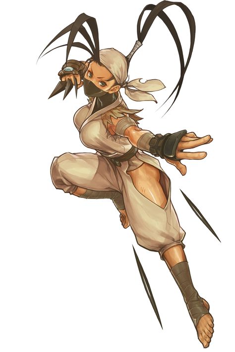 Female Ninja Artist Unknown. Street Fighter Iii, Capcom Street Fighter, Capcom Vs, Snk King Of Fighters, Female Ninja, Super Street Fighter, Street Fighter Characters, Fighter Girl, Capcom Art