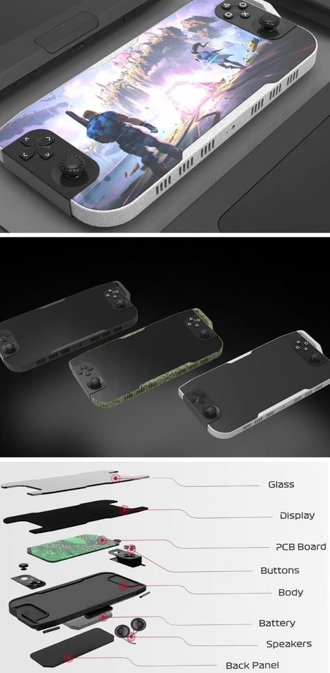 Futuristic Gaming Console, Handheld Game Console Design, Handheld Gaming Console, Handheld Console Concept, Console Concept, Shantanu Maheshwari, Gaming Handheld, New Nintendo Switch, Gaming Gadgets