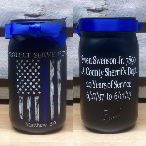 Police Retirement Party Centerpieces, Police Retirement Party Ideas Decoration, Law Enforcement Retirement Party Ideas, Police Retirement Party Ideas, Police Party Decorations, Retirement Party Centerpieces, Cop Party, Retirement Party Ideas, Law Enforcement Appreciation