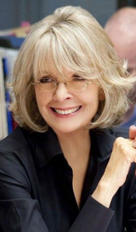 Diane Keaton Hairstyles, Grey Hair Wig, Cheap Human Hair Wigs, Modern Haircuts, Short Human Hair Wigs, Remy Human Hair Wigs, Diane Keaton, Straight Human Hair, Women Over 50