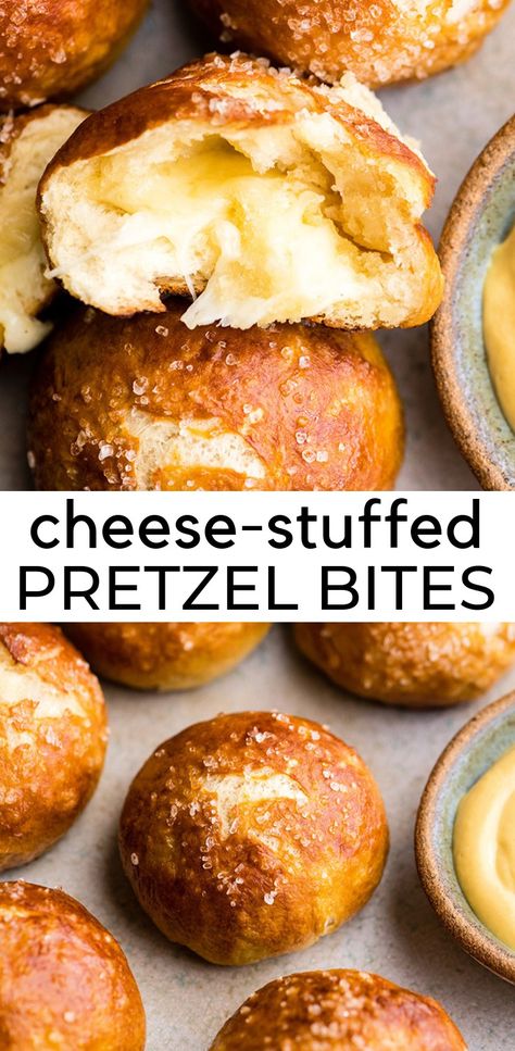 Pretty Food Recipes, Soft Pretzel Bites Recipe, Pretzel Bites Recipe, Pretzel Recipes, Simple Appetizers, Homemade Pretzel, Soft Pretzel Bites, Pretzel Bites Recipes, Pretzel Dough