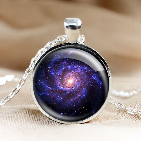 Red Universe, Green Universe, Circle Photo, Cool Rings For Men, Galaxy Jewelry, Galaxy Necklace, Galaxy Pendant, Pretty Jewelry Necklaces, Universe Galaxy