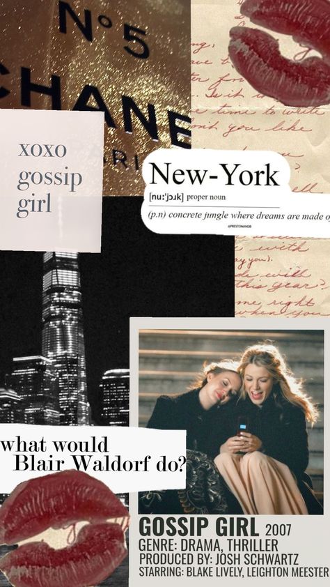 gossip girl wallpaper #xoxogossipgirl #wwbwd #gossipgirl #chanel #empirestateofmind Gossip Girl Wallpaper Iphone, Chloe Wallpaper Name, Gossip Girl Background, Gossip Girl Drawing, Xoxo Gossip Girl Wallpaper, Gossip Girl Collage, Gossip Girl Aesthetic Wallpaper, Gossip Girl Poster, Gossip Girl Wallpaper