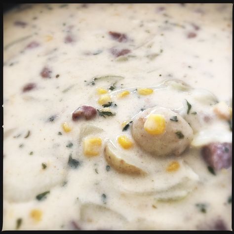 New Orleans Corn Bisque with Smoked Sausage Corn Bisque, Smoked Sausage Recipes, Parsley Potatoes, Creamy Corn, Kielbasa, Chicken Sausage, Smoked Sausage, Sausage Recipes, Pork Recipes