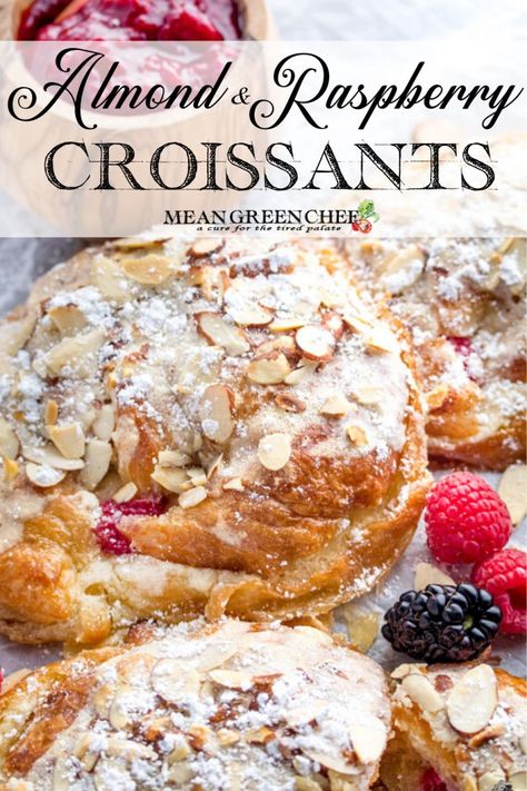 Stuffed Croissants, Green Chef Recipes, Almond Croissants, Hot Chocolate Fudge, Green Chef, Almond Croissant, Raspberry Almond, Slow Cooker Desserts, Frosé