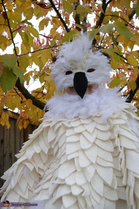 Snow Owl Costume, Hedwig Costume, Harry Potter Book Cake, Owl Halloween Costumes, Mask Outfit, Easy Couple Halloween Costumes, Punny Halloween Costumes, Harry Potter Halloween Costumes, Easy College Halloween Costumes