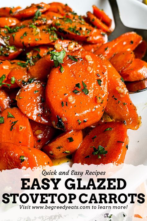 Carrot Side Dish Recipes Stove Top, Carrots As A Side Dish, Side Dish Carrot Recipes, Skillet Carrots Recipe, How To Make Carrots Taste Good, Carrot Maple Glazed, How To Make Sweet Carrots, How To Make Glazed Carrots, Carrots Glazed Stove Top