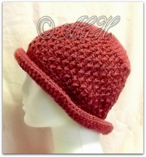 Crochet Adult Hat, Crochet Hat With Brim, Front Post Double Crochet, Crocheted Hat, Crochet Hat Free, Crochet Knit Hat, Crochet Cap, Head Wear, Chemo Hat