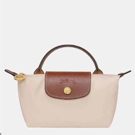 Longchamp Pouch, Longchamp Le Pliage Mini, Longchamp Mini Le Pliage, Longchamp Mini, Dream Bags, Longchamp Bag, Longchamp Bags, Mini Pouch, Recycled Canvas