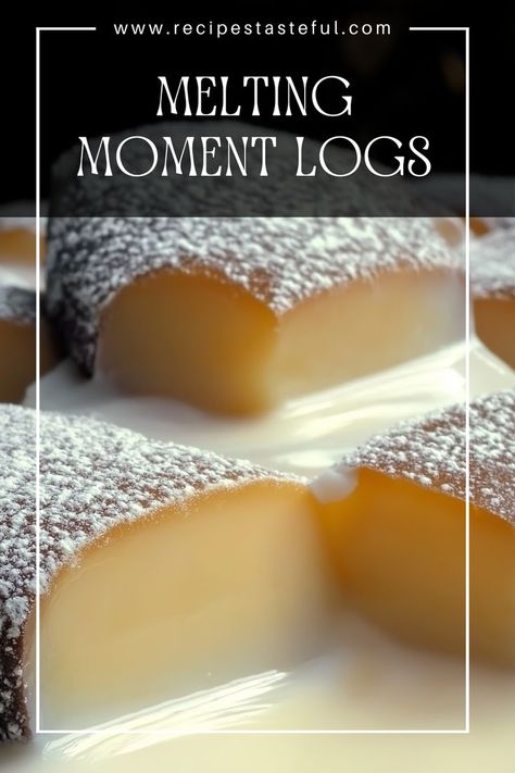 These light, buttery Melting Moment Logs truly live up to their name, melting in your mouth with every bite! With a soft shortbread-like texture and a dusting of powdered sugar, they’re perfect for holiday platters, tea parties, or anytime you crave a delicate treat. Melting Moments Cookies, Holiday Platters, Melting Moments, Food Log, Sweet Delights, Tea Parties, Melt In Your Mouth, Holiday Baking, Powdered Sugar