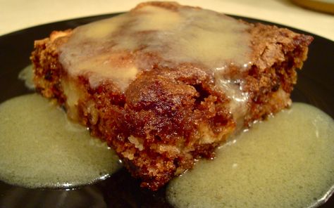 Legendary Apple Cake topped with a sauce that you will want to eat with a spoon before it even gets to the cake. Moist Apple Cake, Fruit Desert, Apple Spice Cake, Fresh Apple Cake, Apple Dessert, Apple Spice, Apple Cake Recipes, Cooked Apples, Eat Your Heart Out