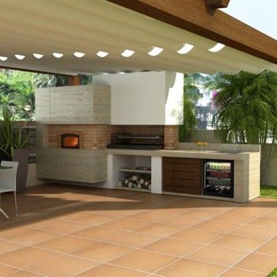 Outdoor Cooking Area, Barbecue Design, Outdoor Barbeque, Modern Outdoor Kitchen, Outdoor Kitchen Decor, Outdoor Bbq Kitchen, Urban Decor, Outdoor Oven, Patio Kitchen