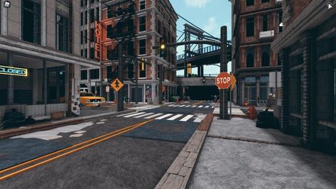 New York City Bloxburg Build, Bloxburg Newyork, Bloxburg Town Entrance, Bloxburg City Build, Bloxburg Realistic City, Bloxburg Apartment Ideas Exterior, Bloxburg Nyc Apartment, Bloxburg City Buildings, Nyc Bloxburg