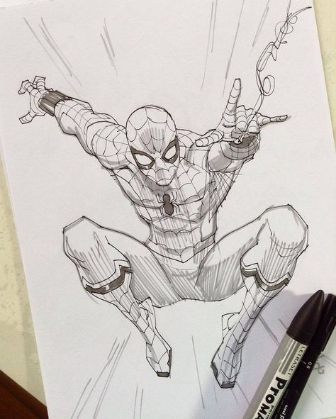 Spiderman Sketches, Drawing Marvel, Marvel Art Drawings, Spiderman Drawing, Spiderman Art Sketch, Spider Man Homecoming, Man Sketch, Marvel Drawings, Drawing Faces