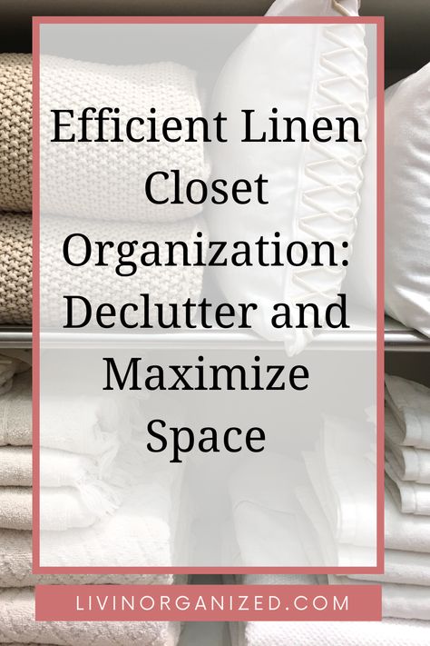 Are you overwhelmed by the sheer abundance of towels, sheets, and various household items in your linen closet? It's high time to tackle the clutter and restore organization to that space. In this blog post I will give you some effective strategies for decluttering and maximizing your storage capacity. Towel Storage In Closet, Sheet Storage Ideas Linen Closets, Towel Organization Closet, Sheet Organization Linen Closets, Linen Cabinet Organization, Organize Linen Closet, Linen Closet Organization Hallway, Small Linen Closet Organization, Table Linen Storage