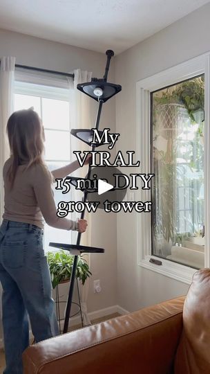 2.7M views · 167K reactions | My favorite houseplant DIY of 2023 — that you need to try in 2024! It’s beyond easy. Almost silly to call it a diy. I do have a YouTube video showing how I made it — but basically it’s just adding these sansi puck lights to a shower caddy! It’s completely portable, and you can change the size and number of shelves as well. Perfect for those renting, or anyone not wanting to put holes in the walls 😜 These lights are nice and strong, and will make any plant happy that you decide to put under it. You can also adjust the height between shelves for taller or shorter plants. The compact size means you can grow in any space! And it works for ceilings up to 10ft! Comment ‘link’ and I’ll dm you all the pieces to make this (there’s only 3 😂), or you can find it Indoor Plants Shelves, Diy Shelves For Plants Indoor, Shower Caddy Plant Stand, Corner Wall Plant Shelves, Corner Plant Shelves Indoor, Renter Friendly Plant Display, Diy Indoor Plant Shelf With Grow Lights, Plant Corner With Grow Lights, Plant Wall With Grow Lights