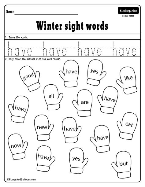 Winter sight words worksheets for your kindergarten lesson plans Sight Word Worksheets Free, January Lesson Plans, Sight Words Activities, Academic Activities, Sight Words Worksheets, Teaching Worksheets, Words Activities, Sight Words Printables, December Activities