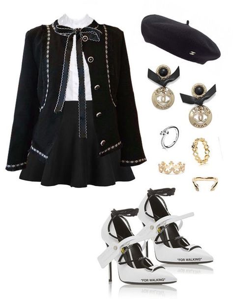 Kpop Stage Outfits Polyvore, Kpop Clothes, Chique Outfit, Mode Chanel, Stage Outfit, Elegante Casual, Mode Inspo, Looks Chic, Kpop Fashion Outfits