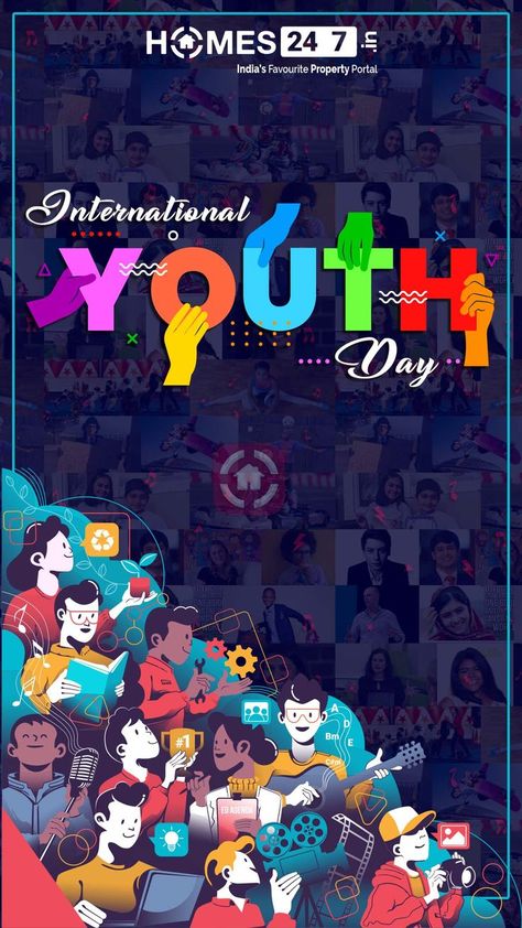 Happy Youth Day, Youth Empowerment, Dark Background Wallpaper, Youth Leader, Youth Day, Poster Drawing, Days Of The Year, State Of Mind, Dark Backgrounds