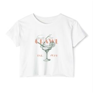 A trendy senior bar crawl shirt for the senior grads! Senior Bar Crawl Shirts, Senior Bar Crawl, Bar Crawl Shirts, Bar Crawl Outfit, Bar Crawl, Tube Tops, Cropped Tube Top, Senior Year, Sorority