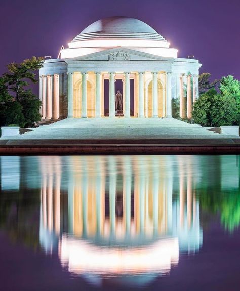 Jefferson Memorial, Washington DC. Jefferson Memorial, Thomas Jefferson, Historical Facts, Washington Dc, Gazebo, Fantasy Art, Washington, Outdoor Structures, Wonder