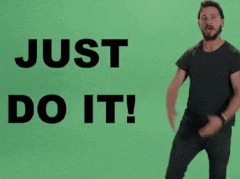 Just Do It Gif, Just Do It Meme, It Gif, 7th Grade Social Studies, Meme Gif, Heroes Book, English Articles, Shia Labeouf, Comedy Central