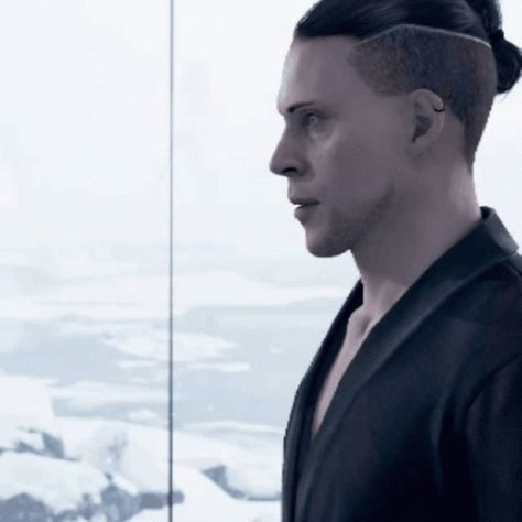 Kamski Dbh, Elijah Kamski, Future City, Detroit Become Human, Aesthetic Gif, Animated Gif, Cool Gifs, Gif, Google Search