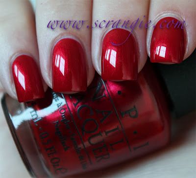 Scrangie: OPI Nail Ballerina, Light Purple Nails, Opi Nail Colors, Red Manicure, Red Nail Polish, Red Nail, Opi Nail Polish, Colorful Nail Designs, Opi Nails