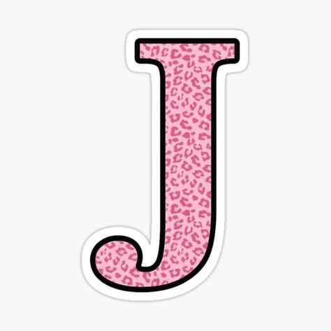 Letter J Cheetah Stickers | Redbubble Preppy Wallpaper Iphone, J Sticker, Preppy Wallpapers, Wallpapers Phone, Preppy Wallpaper, Letter J, Lock Screen, Hd Wallpapers, Wallpaper Iphone