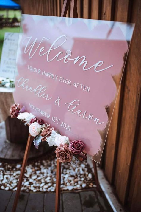 Wedding Entrance Sign, Wedding Frame Gift, Personalized Wedding Decor, Dream Wedding Decorations, Wedding Planning Decor, Wedding Entrance, Pink Bridal Shower, Reception Signs, Bridal Shower Signs