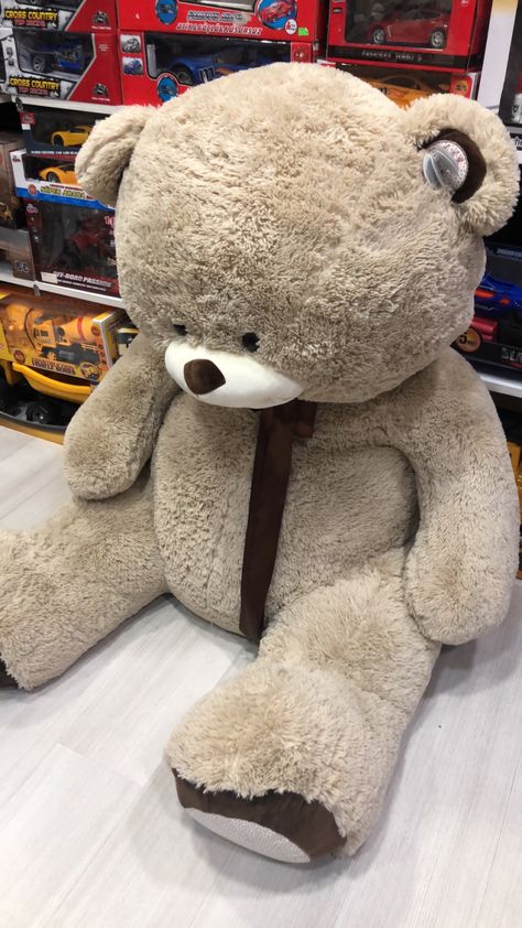 Big Teddy Bear, Big Teddy, Giant Teddy Bear, Giant Teddy, What To Do When Bored, Cute Love Cartoons, Cute Stuffed Animals, Swag Shoes, Cute Selfie Ideas