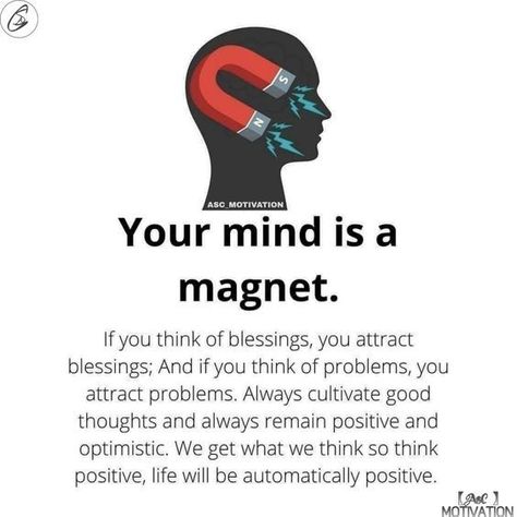 "Discover the transformative power of your mind and the magnetic force of positive thinking. Dive into the world of self-care practices, mindset shifts, and affirmations that can attract abundance, happiness, and success into your life. Embrace the power within you and unleash your true potential. #MindIsMagnet #PositiveThinkingPower #SelfCareMindset" Your Mind Is A Magnet Quote, Your Mind Is A Magnet, Mind Is A Magnet, Time Motivation, Psychology Says, Powerful Inspirational Quotes, Magnetic Force, Self Inspirational Quotes, Postive Life Quotes