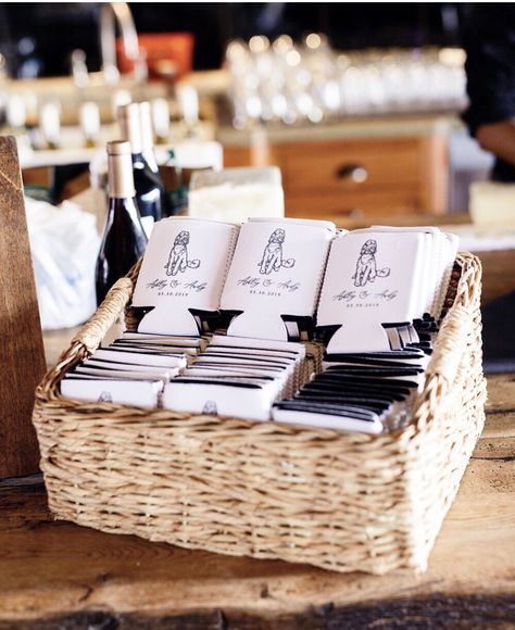 Koozie Holder Wedding, Can Coozie Wedding Display, Koozie Display Wedding, Wedding Favor Display Ideas, Koozie Favor Display, Koozie Holder Ideas, Wedding Koozie Display, Koozie Storage Ideas, Koozie Wedding Favors Display