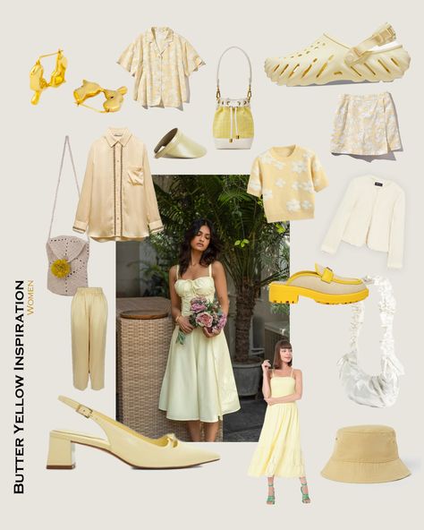 Radiate positivity and charm with pastel yellow! 🌼💛 Dive into our fashion page for stunning outfit ideas that will make you glow. Whether it's a breezy sundress or a chic blazer, pastel yellow is the perfect way to add a touch of sunshine to your look. #WomensFashion #PastelYellow #StyleInspo #Fashionista Pastel Yellow Outfit, Yellow Top Outfit, Yellow Outfits, Inspiration For Women, Radiate Positivity, Chic Blazer, Yellow Outfit, Butter Yellow, Stunning Outfits