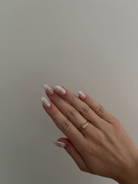 Acrylic Nails Hailey Bieber, Acrylic Nail Inspo Almond, Short Almond Acrylic Nails, Mayfair Magazine, Nail Inspo Almond, Nail Inspo Acrylic, Nails Hailey Bieber, Bieber Nails, Acrylics Nails