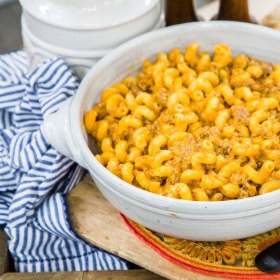 Tomato Mac And Cheese, Carla Hall Recipes, Ground Beef Casseroles, Carla Hall, Beef Entrees, Beef Casseroles, Celebrity Recipes, Cooking Shows, Candied Bacon