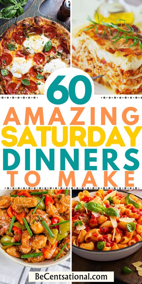 Weekend Dinner Ideas, Saturday Night Dinner Ideas, Saturday Dinner Ideas, Easy Weekend Dinners, Saturday Night Dinner, Saturday Dinner, Dinners For Two, Budget Family Meals, Weekend Dinner