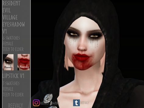 Resident Evil Village Set - The Sims 4 Download - SimsDomination Witchy House, Sims 4 Cc Eyes, Resident Evil Village, Makeup Cc, Sims 4 Download, Alt Goth, Horror Makeup, Sims 4 Dresses, The Sims 4 Download