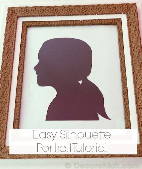 How To Make A Silhouette Portrait {Old School Style} Silouttes Art, Diy Silhouette, Portrait Tutorial, Kids Silhouette, Silhouette Pictures, Silhouette Diy, Old School Style, Stay With Me, Silhouette Portrait