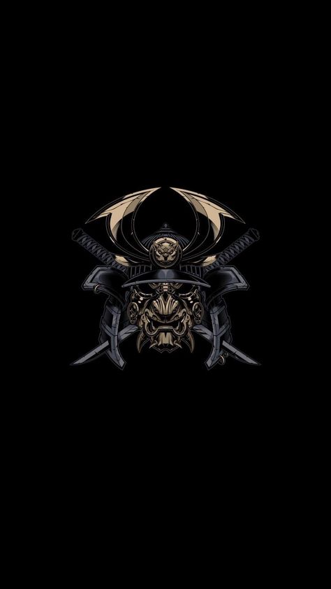 Samurai Mask Wallpaper, Wallpaper Diy Crafts, Japanese Wallpaper Iphone, Samurai Tattoo Design, Samurai Wallpaper, Game Wallpaper Iphone, Samurai Artwork, Oni Mask, Tato Lengan