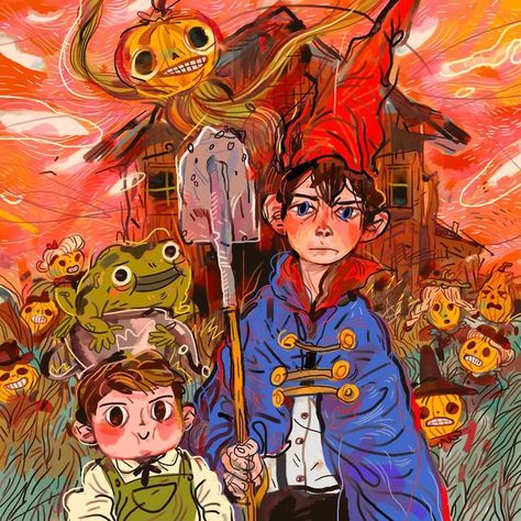 Over The Garden Wall, American Gothic, Studio Ghibli Art, Ghibli Art, Garden Wall Art, الرسومات اللطيفة, Illustration Character Design, Garden Wall, Funky Art