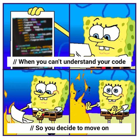 Every programmer will relate to this. . . #programmer #programming #programminglife #coding #programmerhumor #programmingmemes #programmerlife #codingmeme #funnymemes #funnymemepost #memepost #memes #webappdevelopment #mobileappdevelopment #webdevelopment #androiddevelopment #iosdevelopment #seo #uiux #digitalmarketing #swayam #swayaminfotech Spoilers Without Context, Ghost Trick Phantom Detective, Computer Memes, Coding Memes, Programing Jokes, Programming Humor, Arabic Fonts, Ghost Trick, Programmer Humor