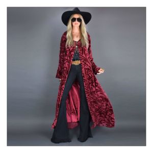 Dusters – girl on a vine Boohoo Chic, Duster Outfit, Velvet Duster, Suede Fringe Vest, Frog Closure, Hey Joe, Velvet Fringe, Velvet Cardigan, Cool Coats