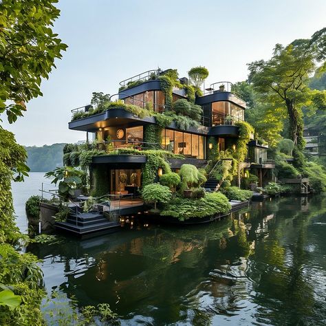 Architecture Techniques, Rainforest Aesthetic, Embrace Nature, Fantasy Homes, Ancient Architecture, 2024 Vision, Walking In Nature, New Wall, Dream Homes