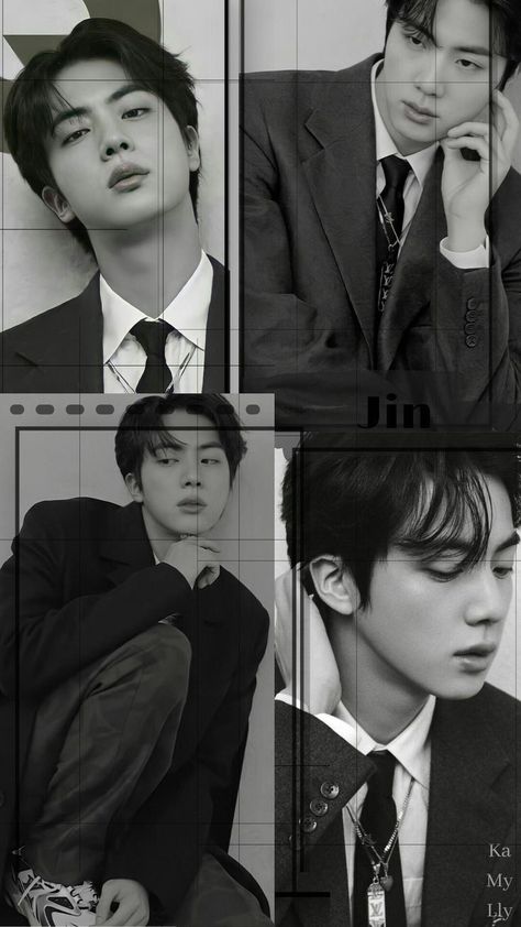 Kim Seokjin Collage, Jin Collage Wallpaper, Bts Jin Photos, Thread Wallpaper, Jin Bts Wallpaper, Kim Seokjin Wallpaper, Jin Wwh, Jin Wallpaper, Kim Seok Jin