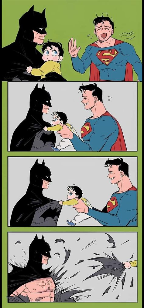 Bat Joker, Dc Comics Funny, Desenho Tom E Jerry, Superman X Batman, Joker Comic, Superman X, Univers Dc, Batman Funny, Batman Comic Art