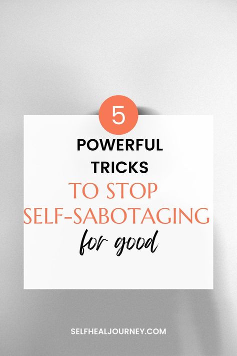 How To Not Self Sabotage, Self Sabotaging, Building Self Esteem, Self Development Books, Powerful Motivational Quotes, Personal Development Plan, Self Healing Quotes, Success Habits, Holistic Lifestyle